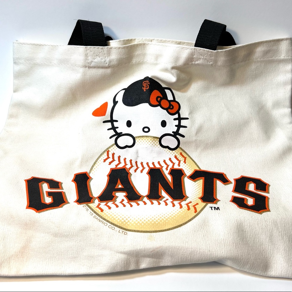 Hello Kitty Giants baseball tote bag